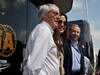 GP GRAN BRETAGNA, 10.07.2011- Bernie Ecclestone (GBR), President e CEO of Formula One Management, Michelle Yeoh, wife of Jean Todt (FRA) e Jean Todt (FRA), President FIA 