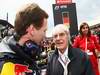 GP GRAN BRETAGNA, 10.07.2011- Gara, Christian Horner (GBR), Red Bull Racing, Sporting Director e Bernie Ecclestone (GBR), President e CEO of Formula One Management  