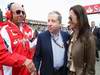 GP GRAN BRETAGNA, 10.07.2011- Gara, Emilio Botin (ESP), Santander Bank President, Jean Todt (FRA), President FIA e sua moglie Michelle Yeoh
