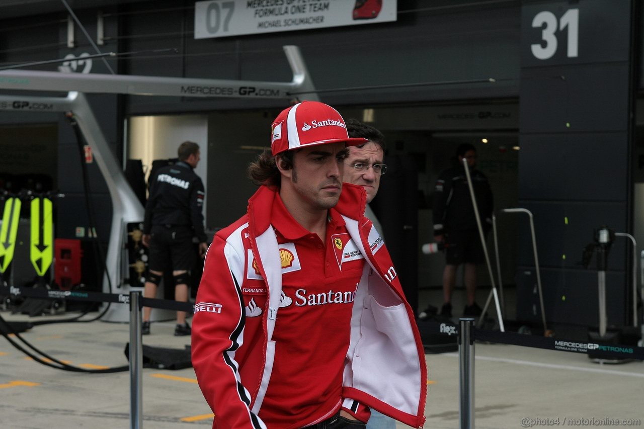 GP GRAN BRETAGNA, 07.07.2011- Fernando Alonso (ESP), Ferrari, F-150 Italia 