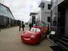 GP GRAN BRETAGNA, 07.07.2011- Virgin F1 Team has a partnership with Disney to promote the movie Car