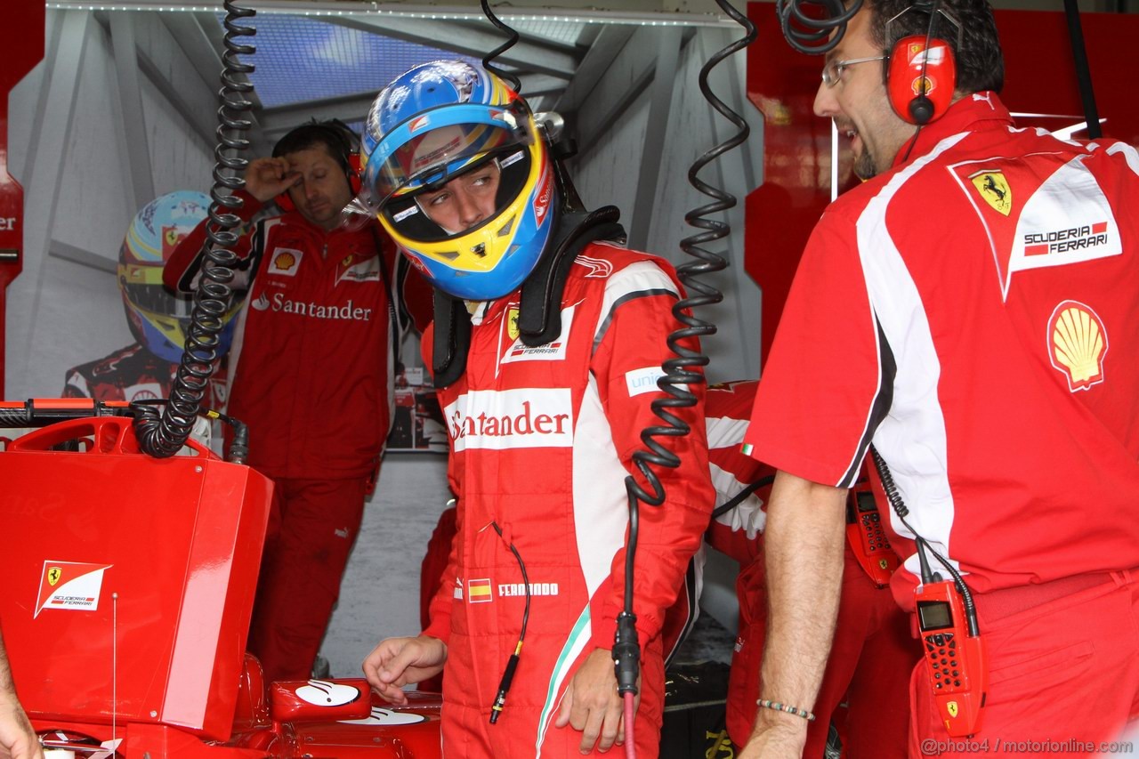 GP GRAN BRETAGNA, 09.07.2011- Prove Libere 3, Sabato, Fernando Alonso (ESP), Ferrari, F-150 Italia 