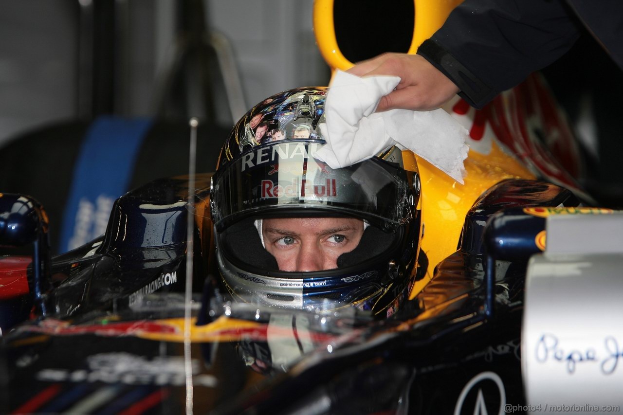 GP GRAN BRETAGNA, 09.07.2011- Prove Libere 3, Sabato, Sebastian Vettel (GER), Red Bull Racing, RB7 