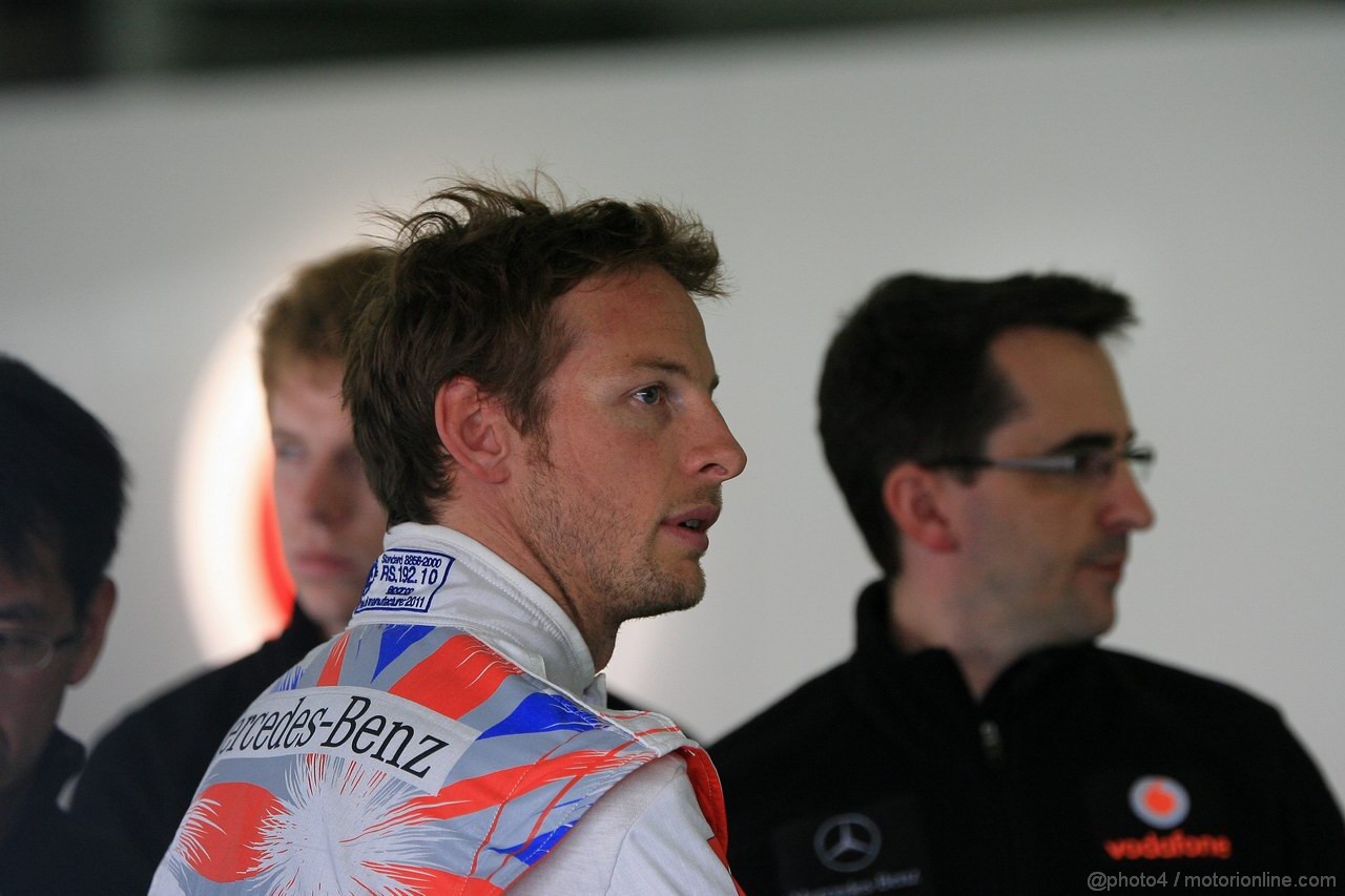 GP GRAN BRETAGNA, 09.07.2011- Prove Libere 3, Sabato, Jenson Button (GBR), McLaren  Mercedes, MP4-26 