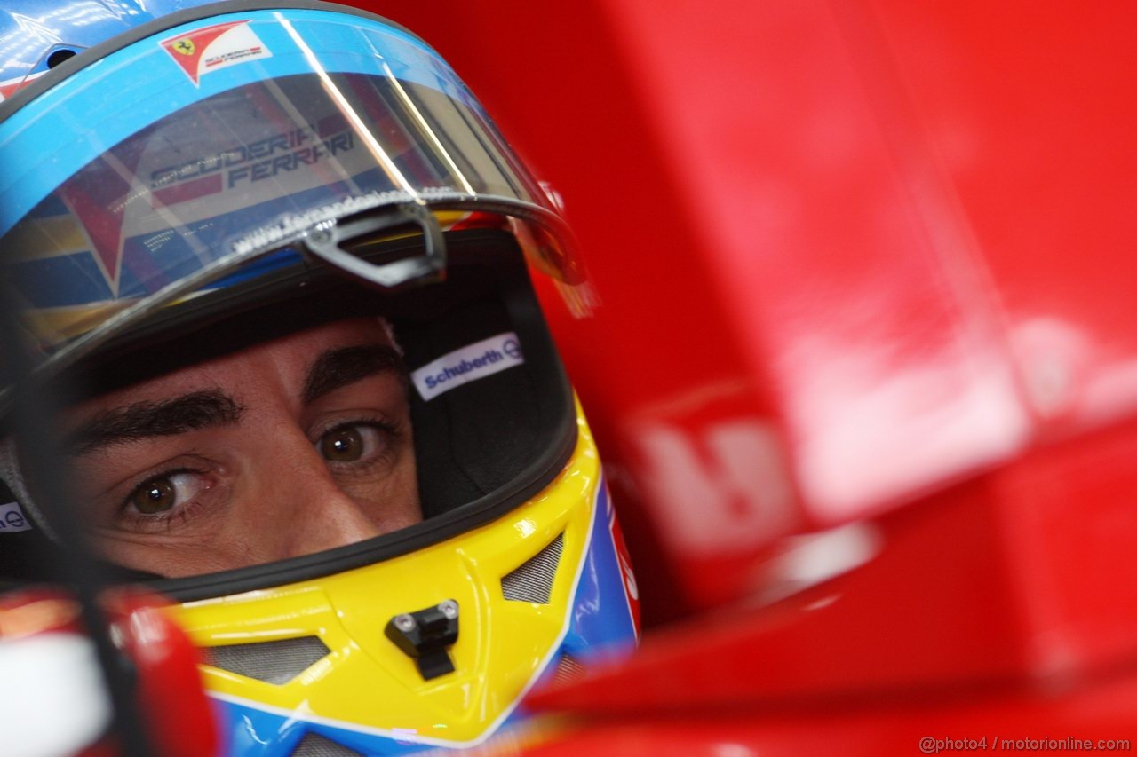 GP GRAN BRETAGNA, 09.07.2011- Prove Libere 3, Sabato, Fernando Alonso (ESP), Ferrari, F-150 Italia 