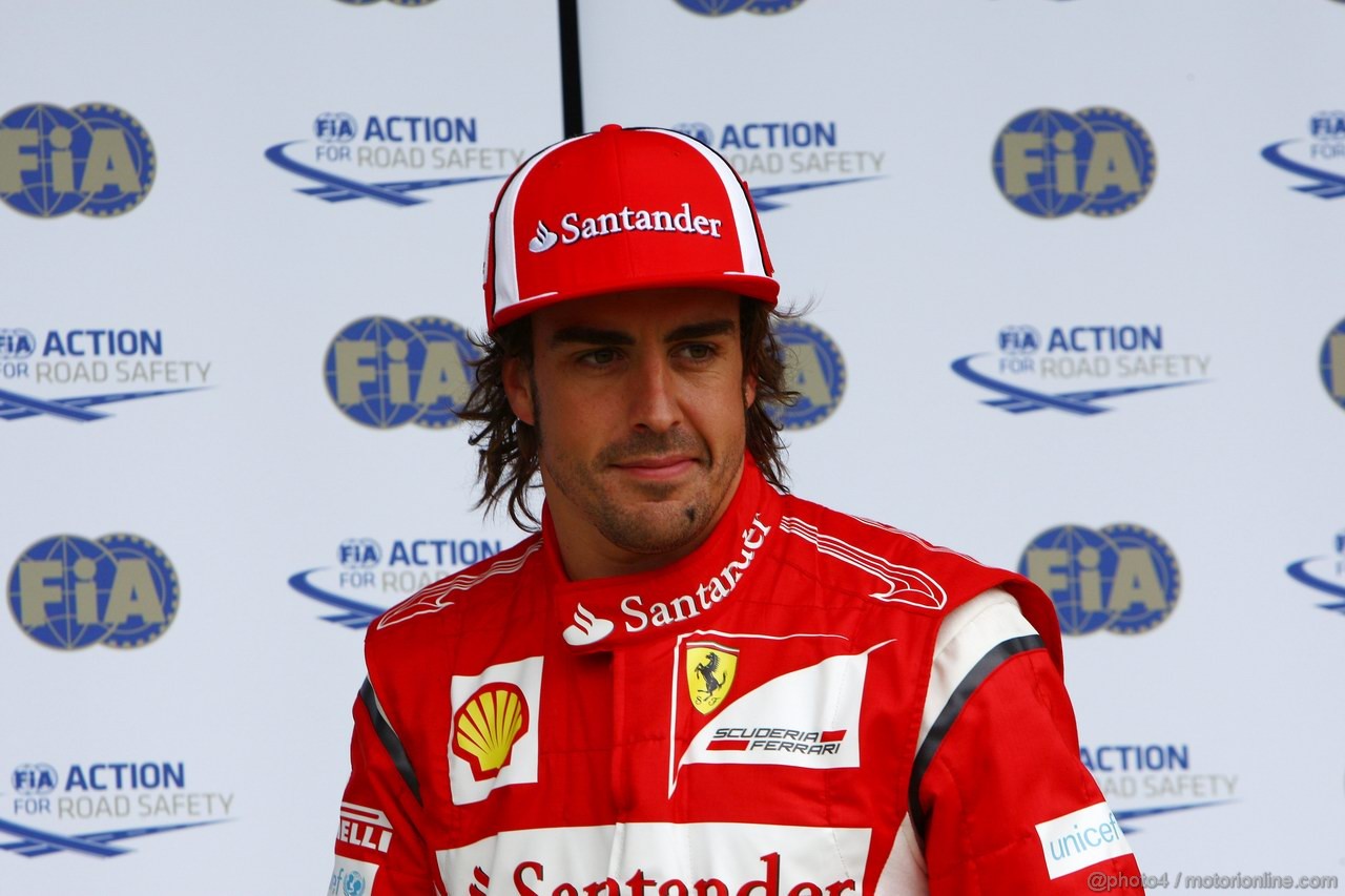 GP GRAN BRETAGNA, 09.07.2011- Qualifiche, Fernando Alonso (ESP), Ferrari, F-150 Italia 