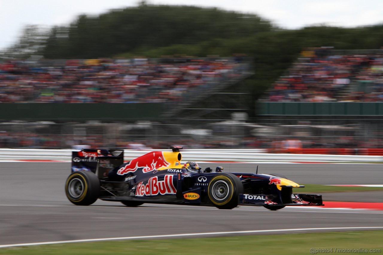 GP GRAN BRETAGNA, 09.07.2011- Qualifiche, Sebastian Vettel (GER), Red Bull Racing, RB7 