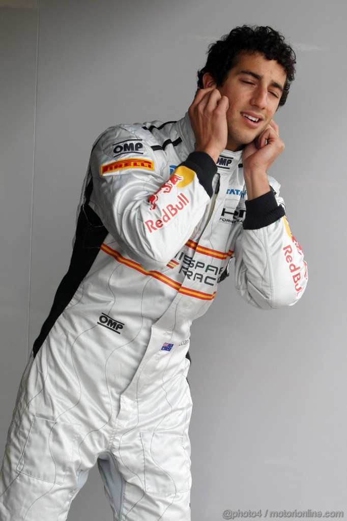 GP GRAN BRETAGNA, 08.07.2011- Prove Libere 1, Venerdi', Daniel Ricciardo (AUS), Hispania Racing F1 Team, HRT  