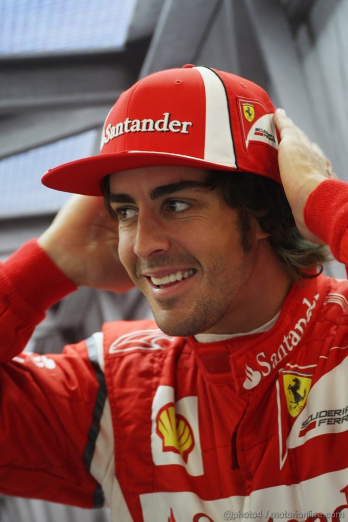 GP GRAN BRETAGNA, 08.07.2011- Prove Libere 1, Venerdi', Fernando Alonso (ESP), Ferrari, F-150 Italia 