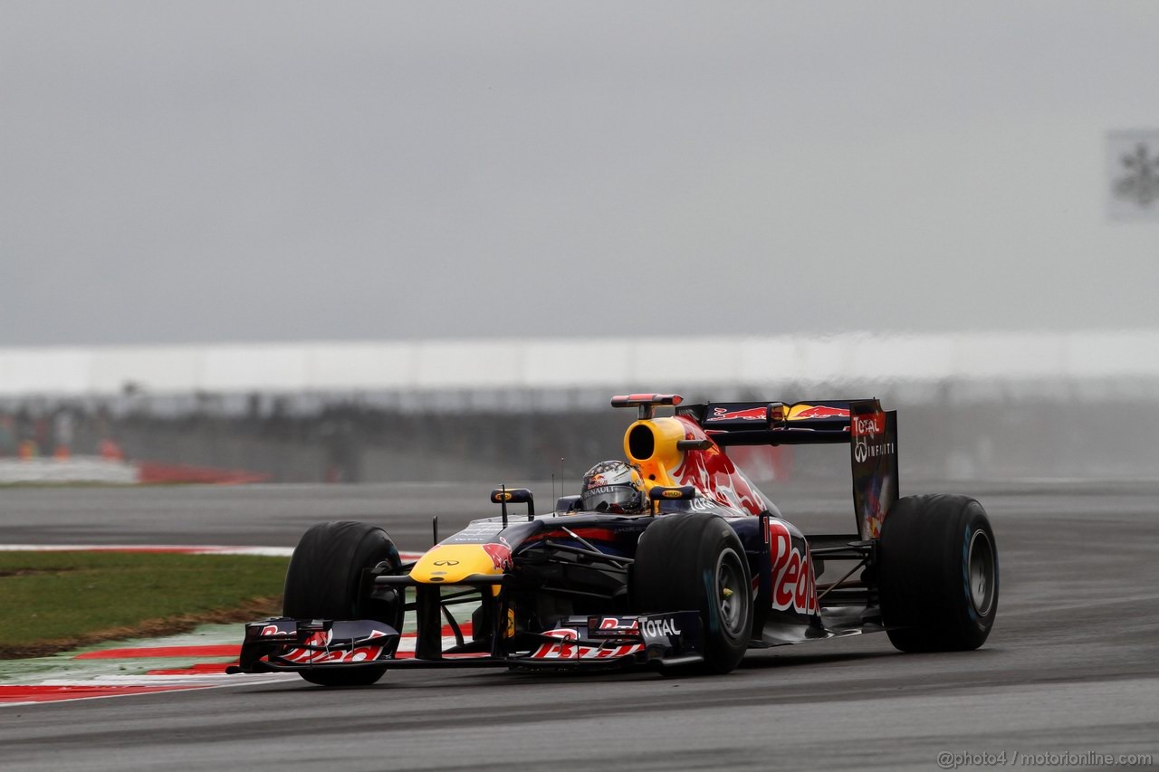 GP GRAN BRETAGNA, 08.07.2011- Prove Libere 1, Venerdi', Sebastian Vettel (GER), Red Bull Racing, RB7 