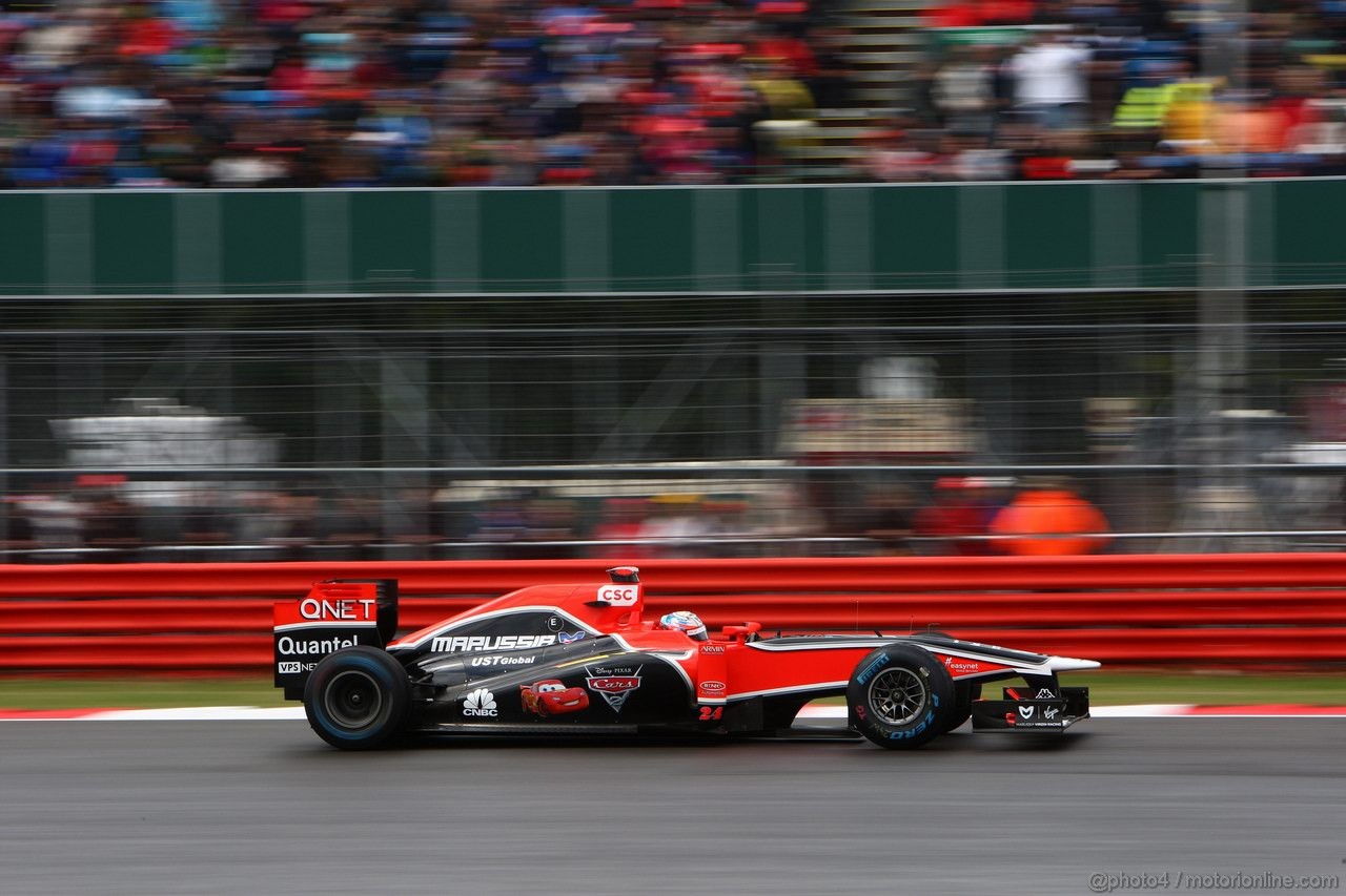 GP GRAN BRETAGNA, 08.07.2011- Prove Libere 2, Venerdi', Timo Glock (GER), Marussia Virgin Racing VR-02 