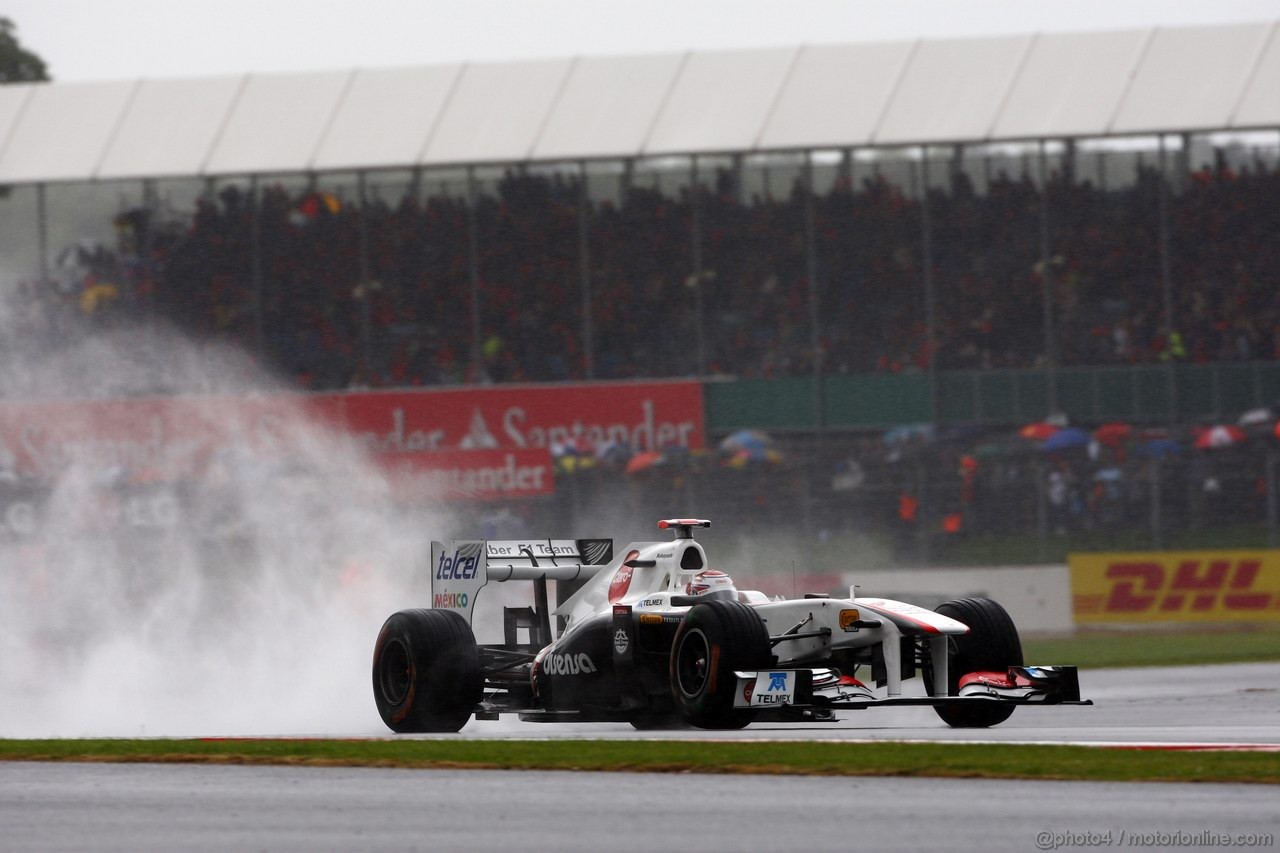 GP GRAN BRETAGNA, 08.07.2011- Prove Libere 2, Venerdi', Kamui Kobayashi (JAP), Sauber F1 Team C30 