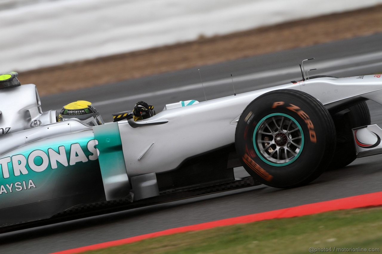 GP GRAN BRETAGNA, 08.07.2011- Prove Libere 2, Venerdi', Nico Rosberg (GER), Mercedes GP Petronas F1 Team, MGP W02 