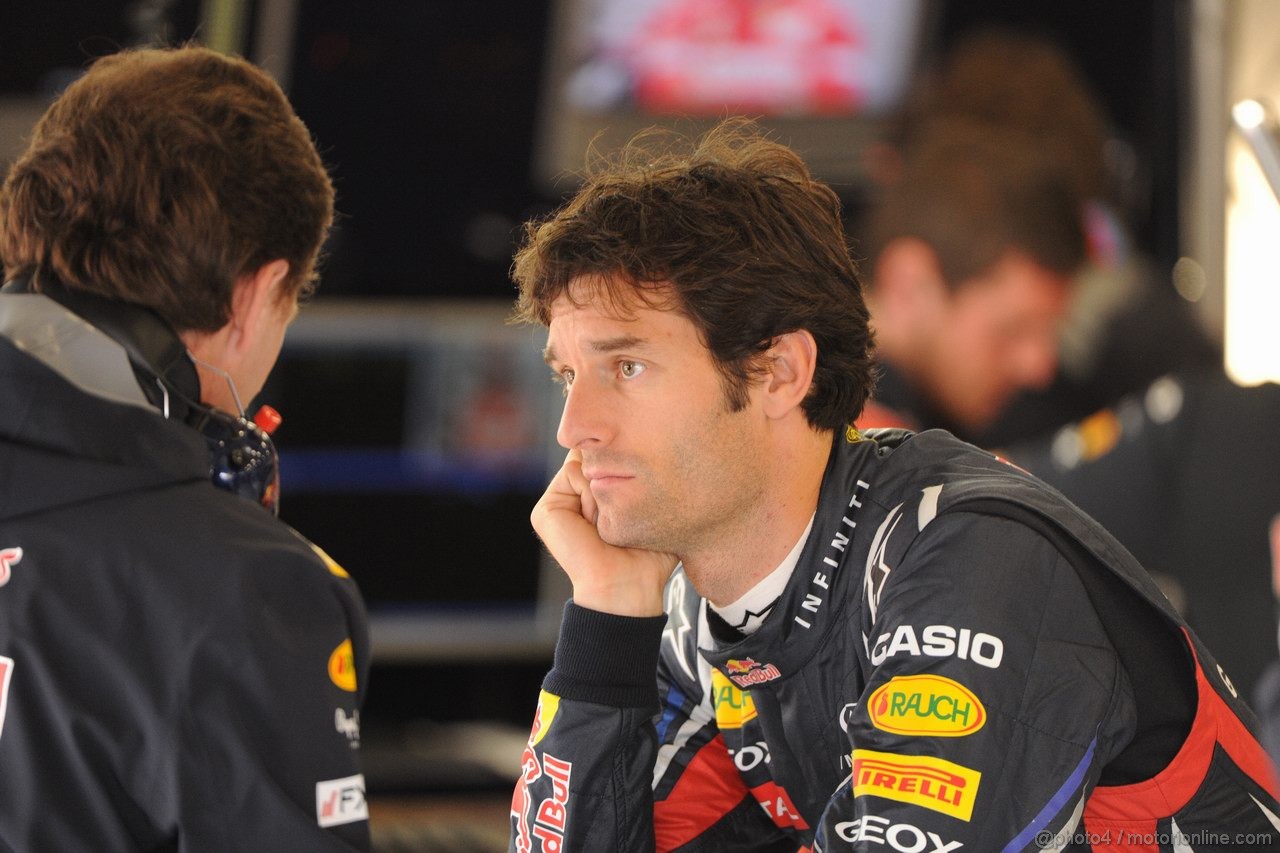 GP GRAN BRETAGNA, 08.07.2011- Prove Libere 2, Venerdi', Mark Webber (AUS), Red Bull Racing, RB7 