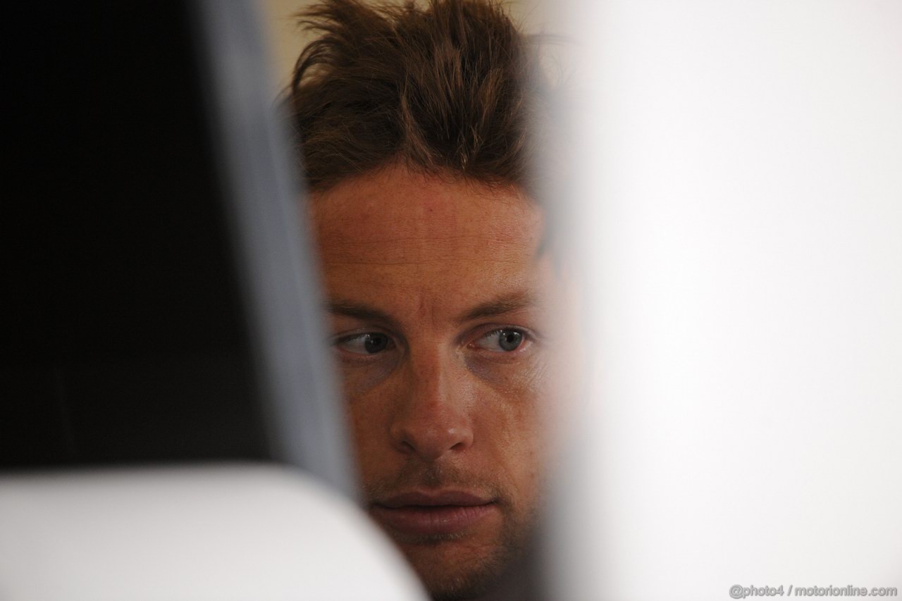 GP GRAN BRETAGNA, 08.07.2011- Prove Libere 2, Venerdi', Jenson Button (GBR), McLaren  Mercedes, MP4-26 