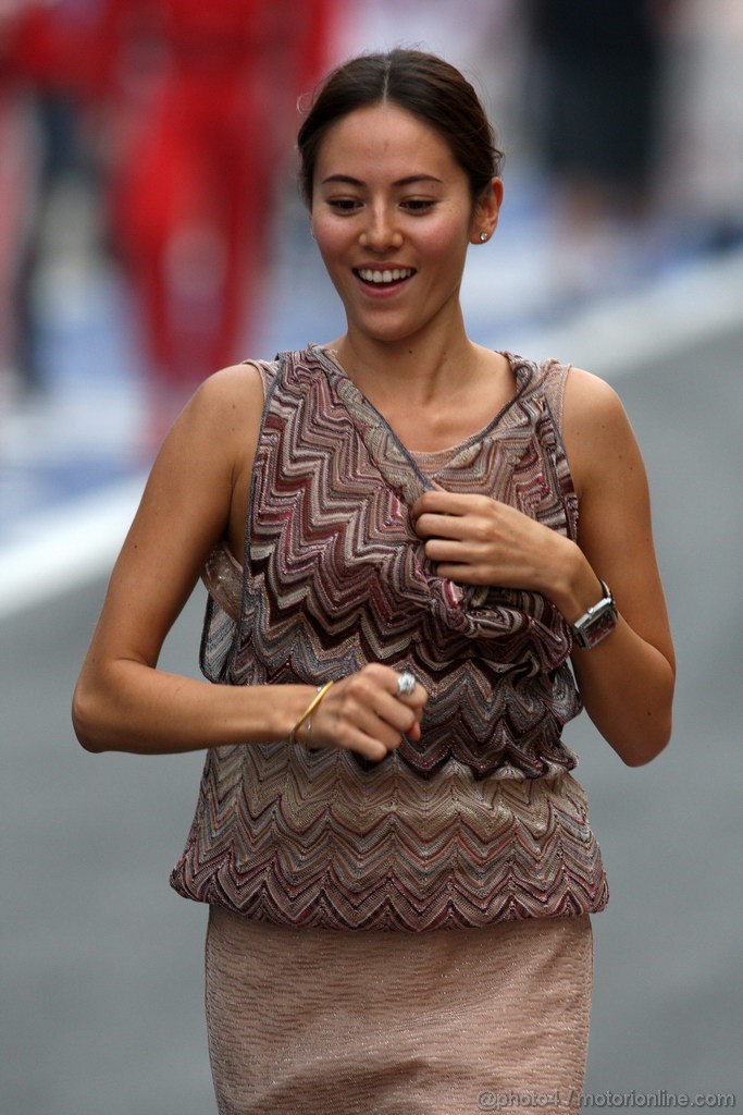 GP INDIA, Jessica Michibata (JPN) girlfriend of Jenson Button (GBR) 