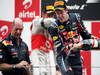 GP INDIA, Podium � 1st Sebastian Vettel (GER), Red Bull Racing, 2nd Jenson Button (GBR), McLaren Mercedes, 3rd Fernando Alonso (ESP), Ferrari & Adrian Newey (GBR), Red Bull Racing, Technical Operations Director