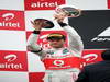 GP INDIA, Podium � 1st Sebastian Vettel (GER), Red Bull Racing, 2nd Jenson Button (GBR), McLaren Mercedes, 3rd Fernando Alonso (ESP), Ferrari & Adrian Newey (GBR), Red Bull Racing, Technical Operations Director