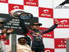 GP INDIA, Podium � 1st Sebastian Vettel (GER), Red Bull Racing, 2nd Jenson Button (GBR), McLaren Mercedes, 3rd Fernando Alonso (ESP), Ferrari & Adrian Newey (GBR), Red Bull Racing, Technical Operations Director