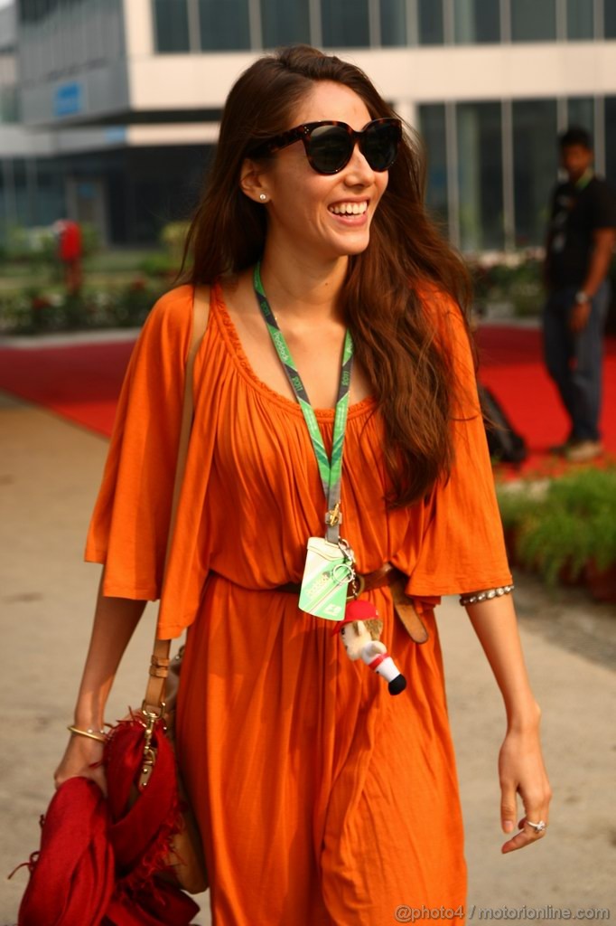 GP INDIA, Jessica Michibata (JPN) girlfriend of Jenson Button (GBR) 