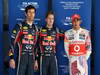 GP INDIA, Qualifiche � 1st Sebastian Vettel (GER), Red Bull Racing, 2nd Lewis Hamilton (GBR), McLaren Mercedes & 3rd Mark Webber (AUS), Red Bull Racing