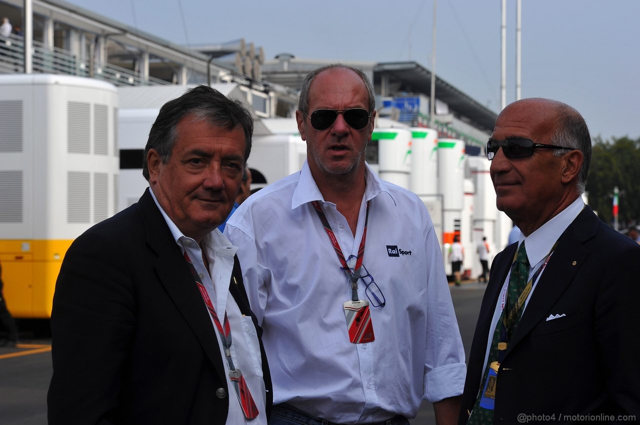 GP ITALIA, 11.09.2011- Giancarlo Minardi (ITA), ACI e Dr. Angelo Sticchi Damiani (ITA) Aci Csai President 