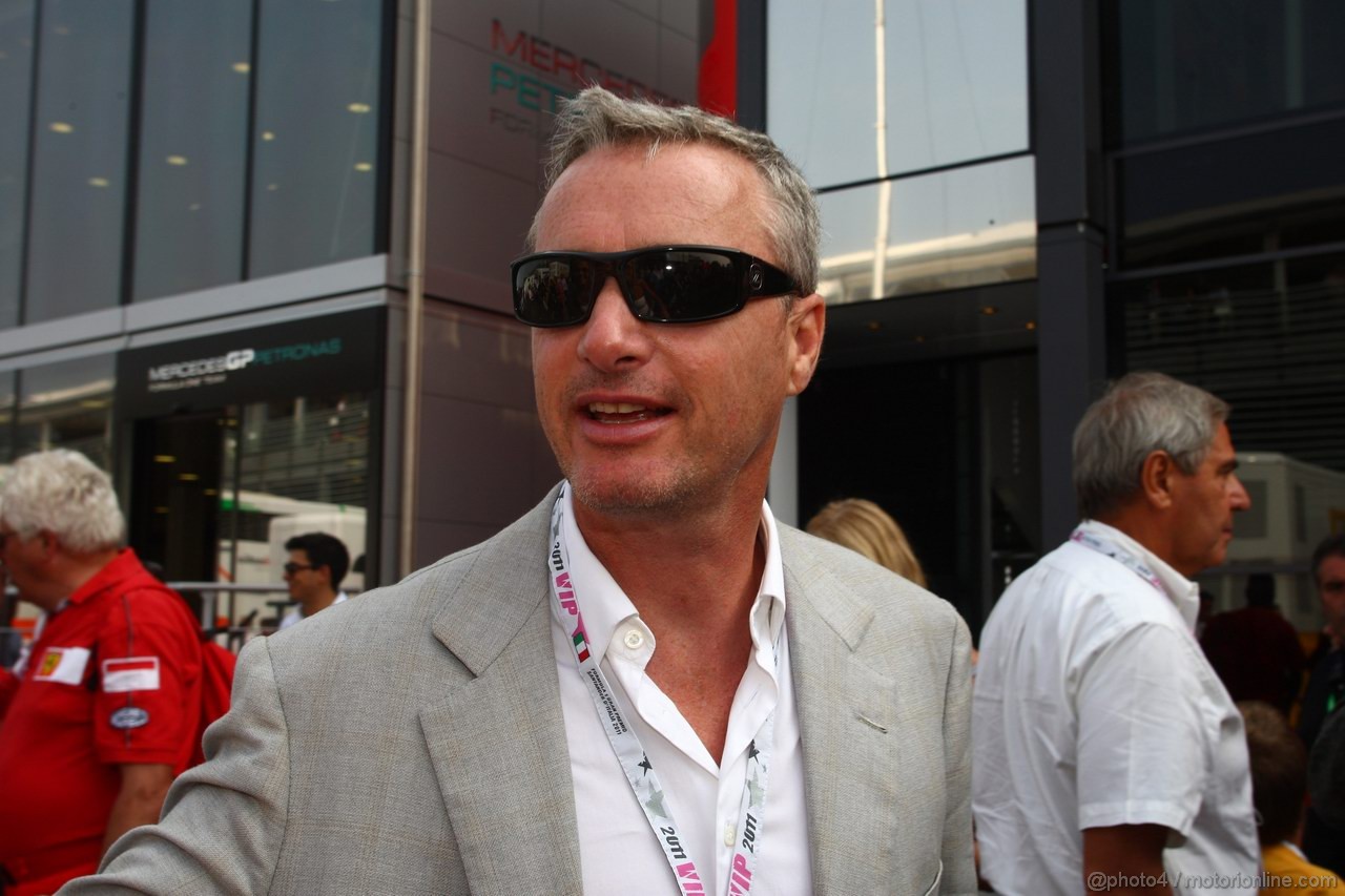 GP ITALIA, 11.09.2011- Eddie Irvine (GBR), Ex F1 driver