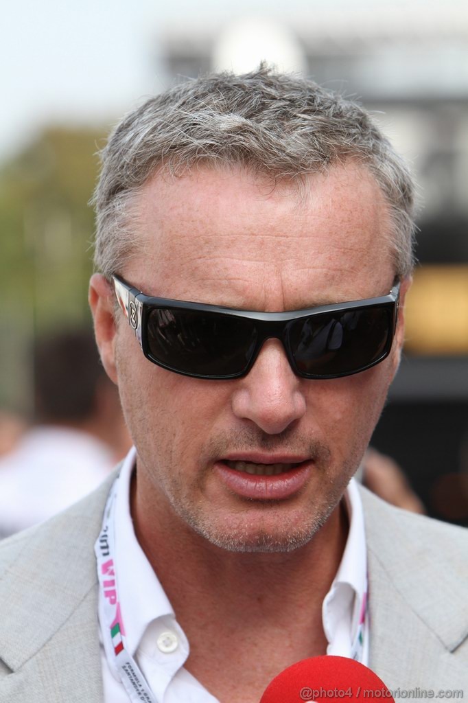 GP ITALIA, 11.09.2011- Eddie Irvine (GBR), Ex F1 driver