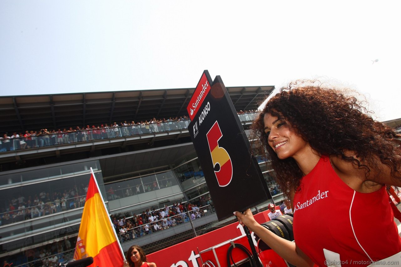 GP ITALIA, 11.09.2011- Gara, grid girl, pitbabes