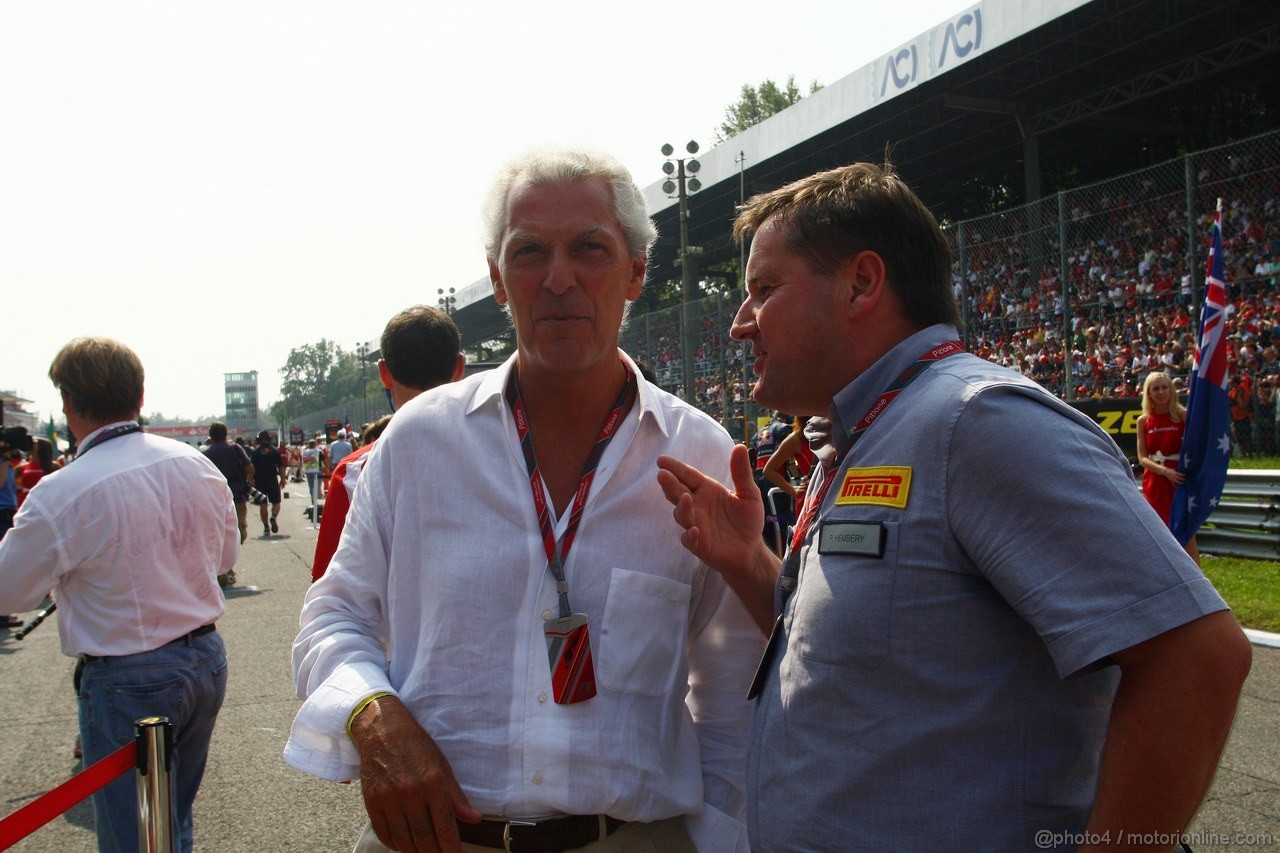 GP ITALIA, 11.09.2011- Gara, Marco Tronchetti Provera (ITA), Pirelli's President e Paul Hembery, Pirelli Motorspor Director 