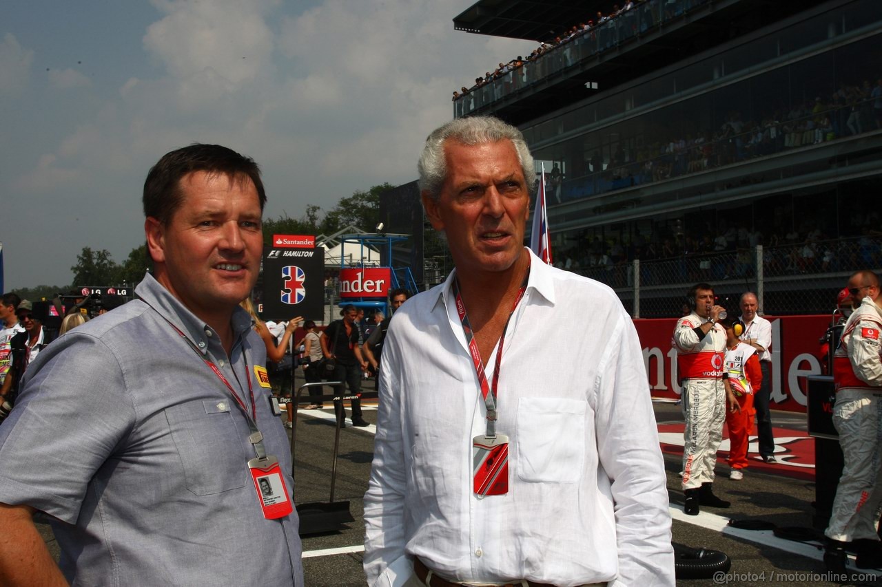 GP ITALIA, 11.09.2011- Gara, Paul Hembery, Pirelli Motorspor Director e Marco Tronchetti Provera (ITA), Pirelli's President 