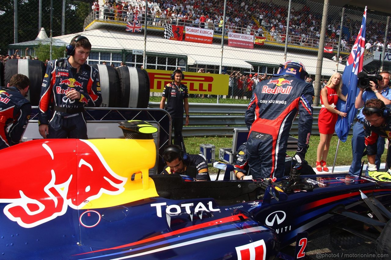 GP ITALIA, 11.09.2011- Gara, Mark Webber (AUS), Red Bull Racing, RB7 