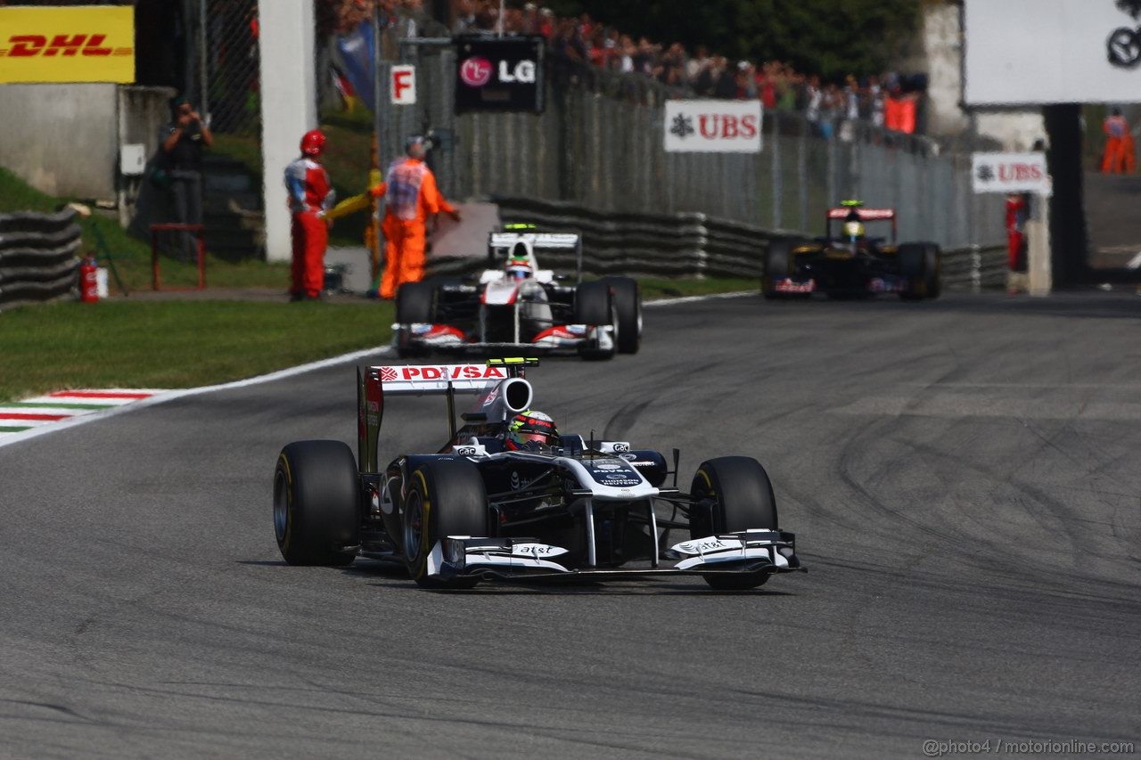 GP ITALIA, 11.09.2011- Gara, Pastor Maldonado (VEN), Williams FW33 