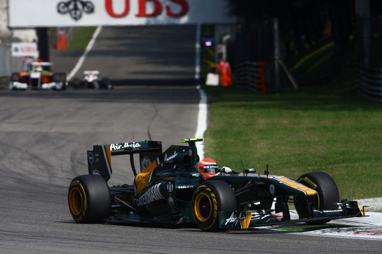 GP ITALIA, 11.09.2011- Gara, Jarno Trulli (ITA), Team Lotus, TL11 