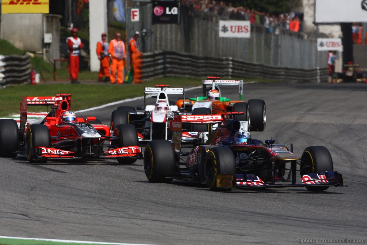 GP ITALIA, 11.09.2011- Gara, Sébastien Buemi (SUI), Scuderia Toro Rosso, STR6 