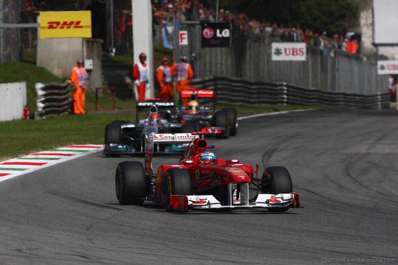 GP ITALIA, 11.09.2011- Gara, Fernando Alonso (ESP), Ferrari, F-150 Italia 