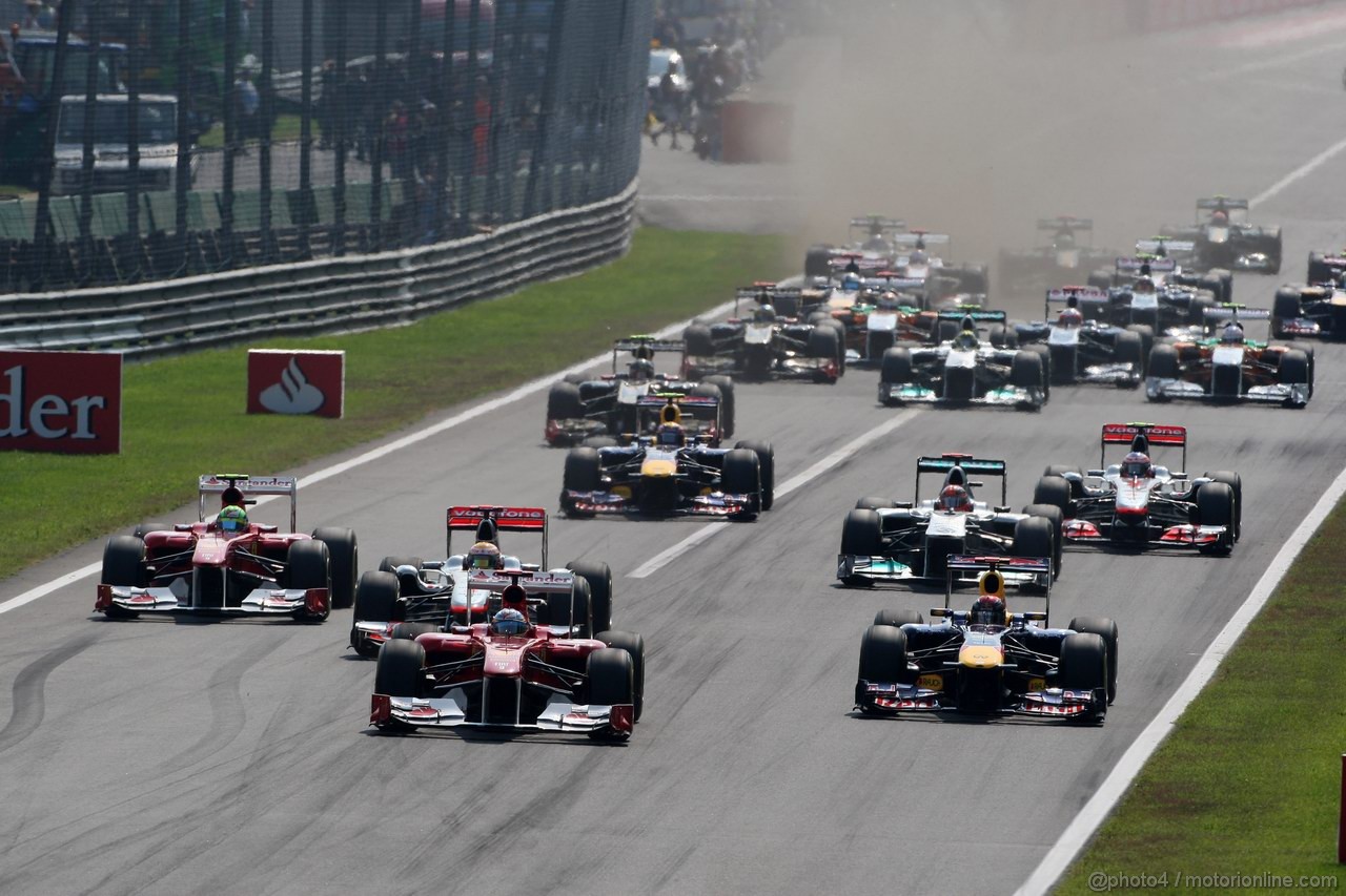 GP ITALIA, 11.09.2011- Gara, Start of the race 