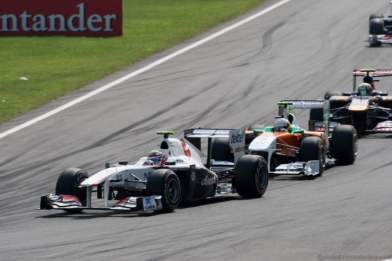 GP ITALIA, 11.09.2011- Gara, Sergio Pérez (MEX), Sauber F1 Team C30