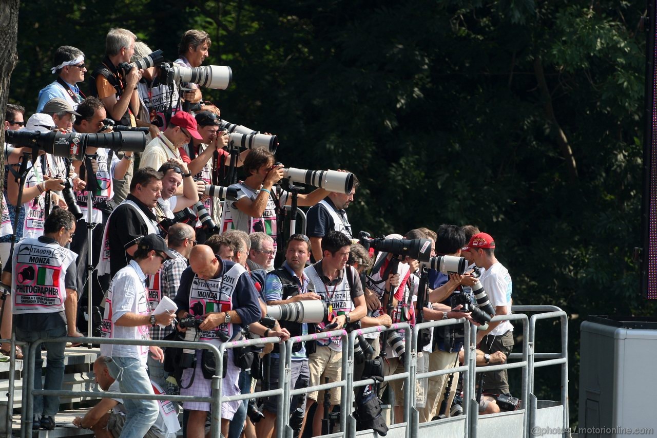 GP ITALIA, 11.09.2011- Gara, F1 photographers