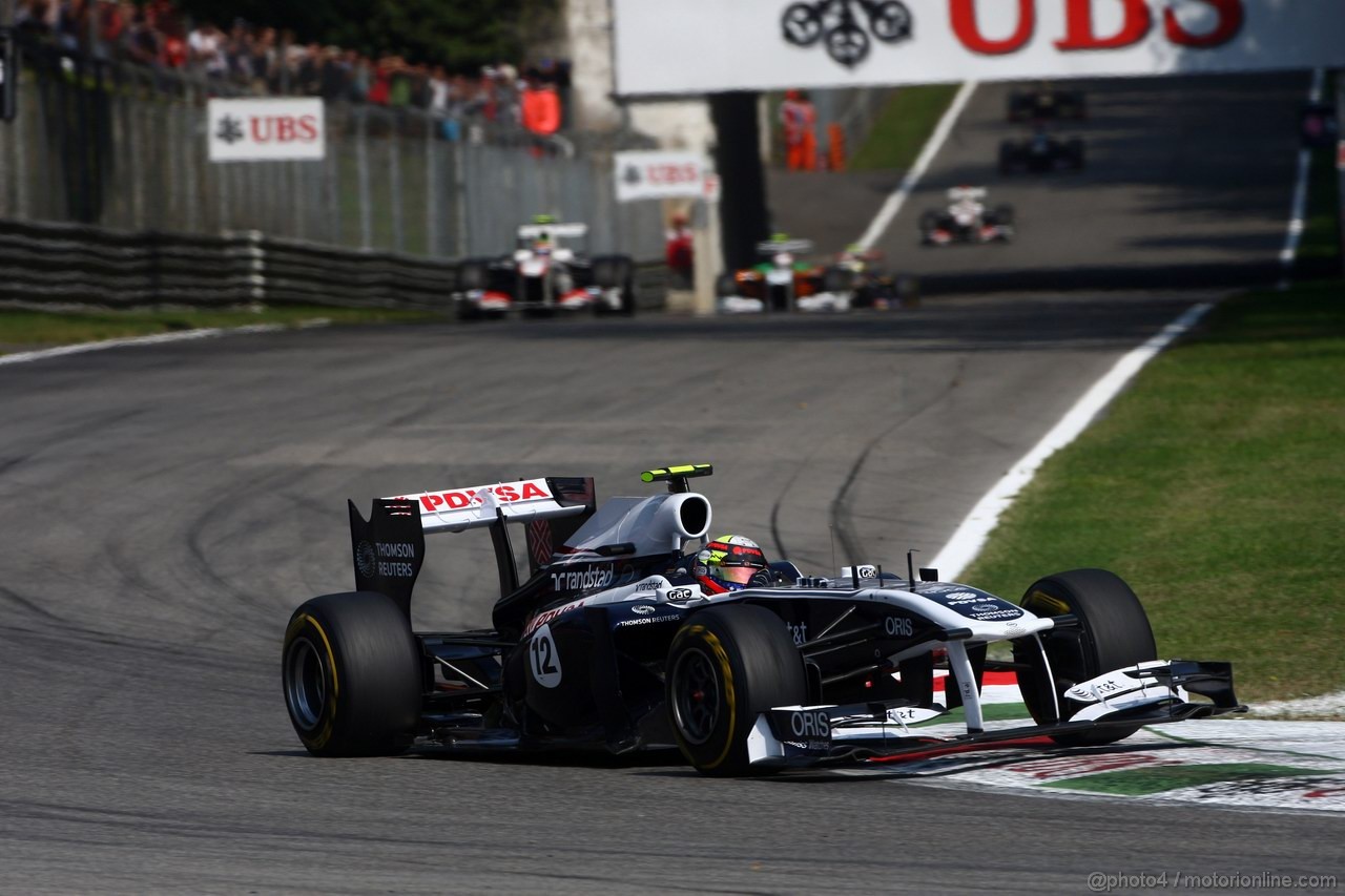 GP ITALIA, 11.09.2011- Gara, Pastor Maldonado (VEN), Williams FW33 