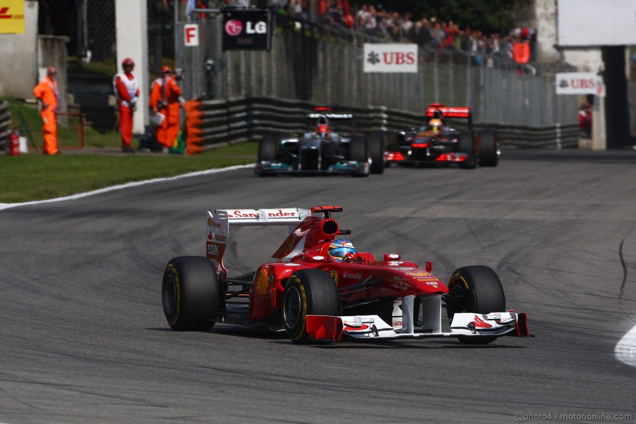 GP ITALIA, 11.09.2011- Gara, Fernando Alonso (ESP), Ferrari, F-150 Italia 