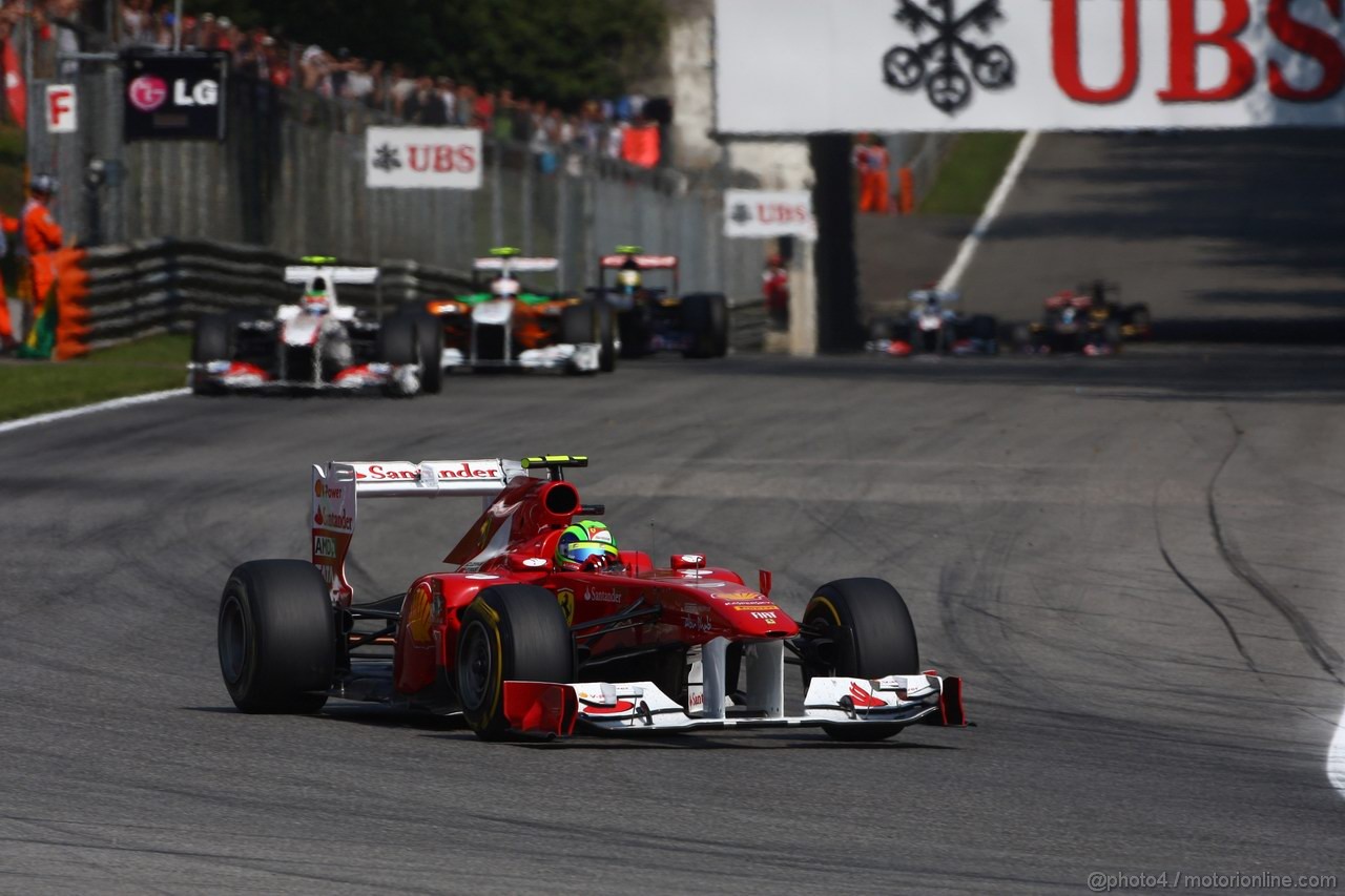 GP ITALIA, 11.09.2011- Gara, Felipe Massa (BRA), Ferrari, F-150 Italia 