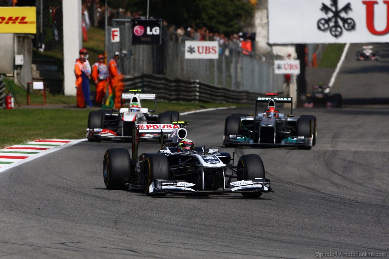 GP ITALIA, 11.09.2011- Gara, Pastor Maldonado (VEN), Williams FW33 
