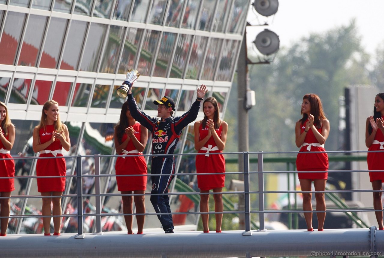GP ITALIA, 11.09.2011- Gara, Sebastian Vettel (GER), Red Bull Racing, RB7 vincitore
