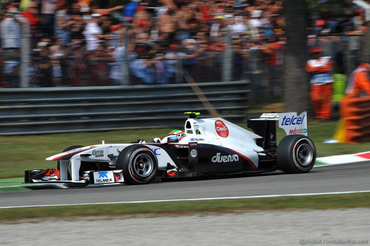 GP ITALIA, 11.09.2011- Gara, Sergio Pérez (MEX), Sauber F1 Team C30 