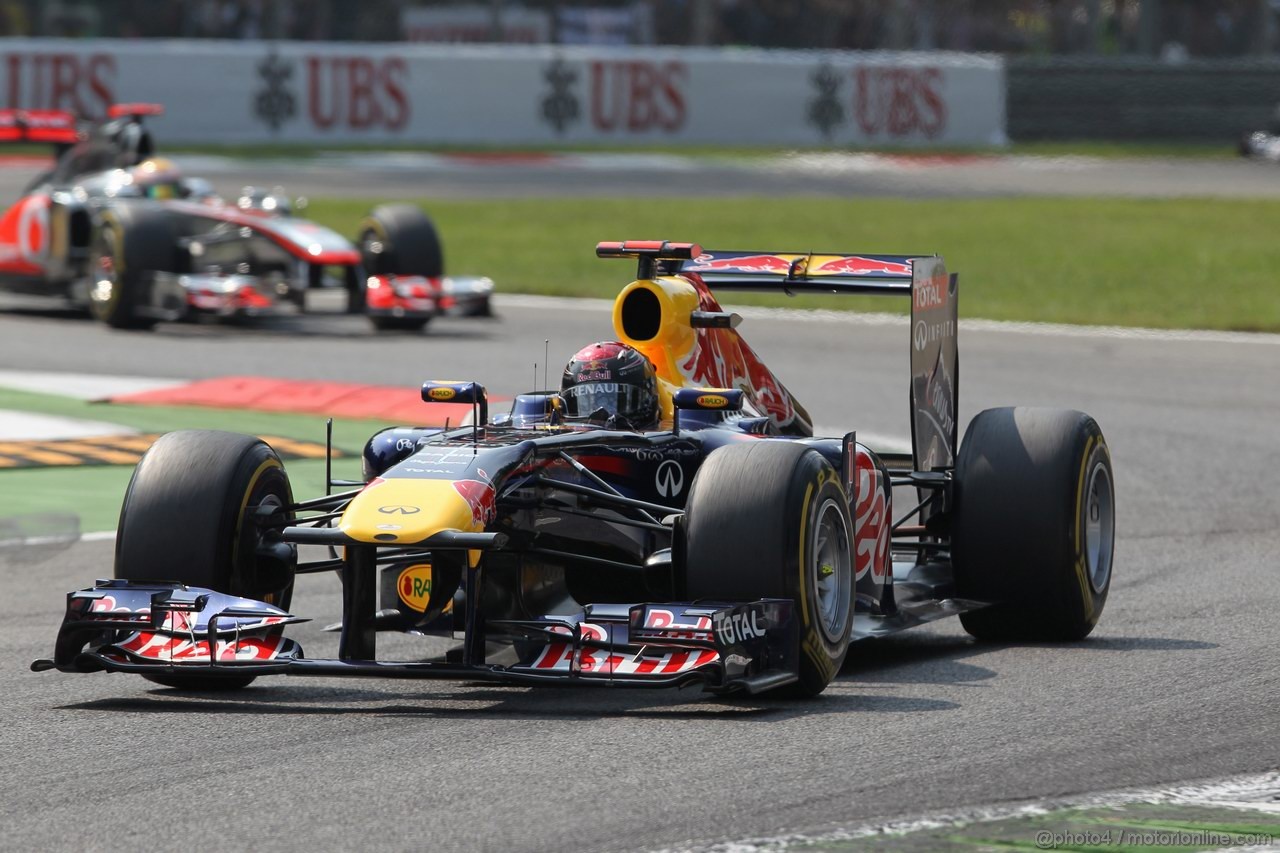 GP ITALIA, 11.09.2011- Gara, Sebastian Vettel (GER), Red Bull Racing, RB7 