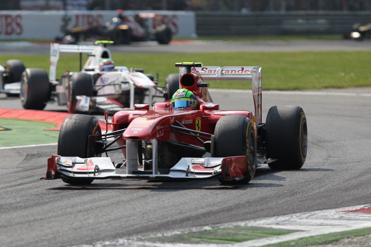 GP ITALIA, 11.09.2011- Gara, Felipe Massa (BRA), Ferrari, F-150 Italia 