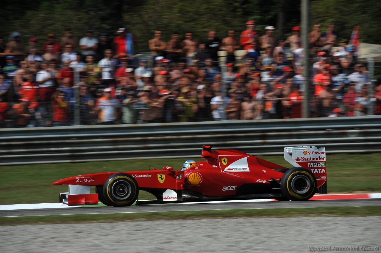GP ITALIA, 11.09.2011- Gara, Fernando Alonso (ESP), Ferrari, F-150 Italia 