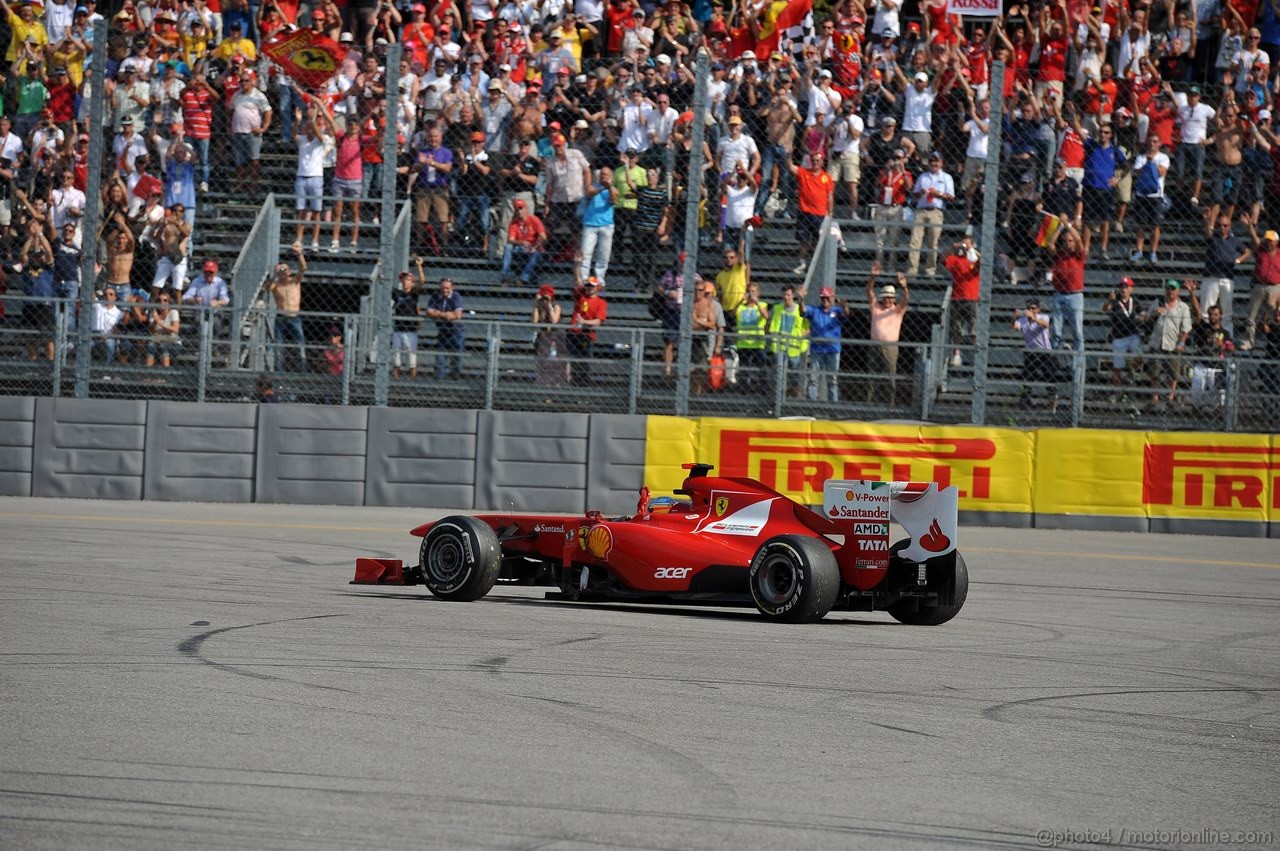 GP ITALIA, 11.09.2011- Gara, Fernando Alonso (ESP), Ferrari, F-150 Italia terzo 