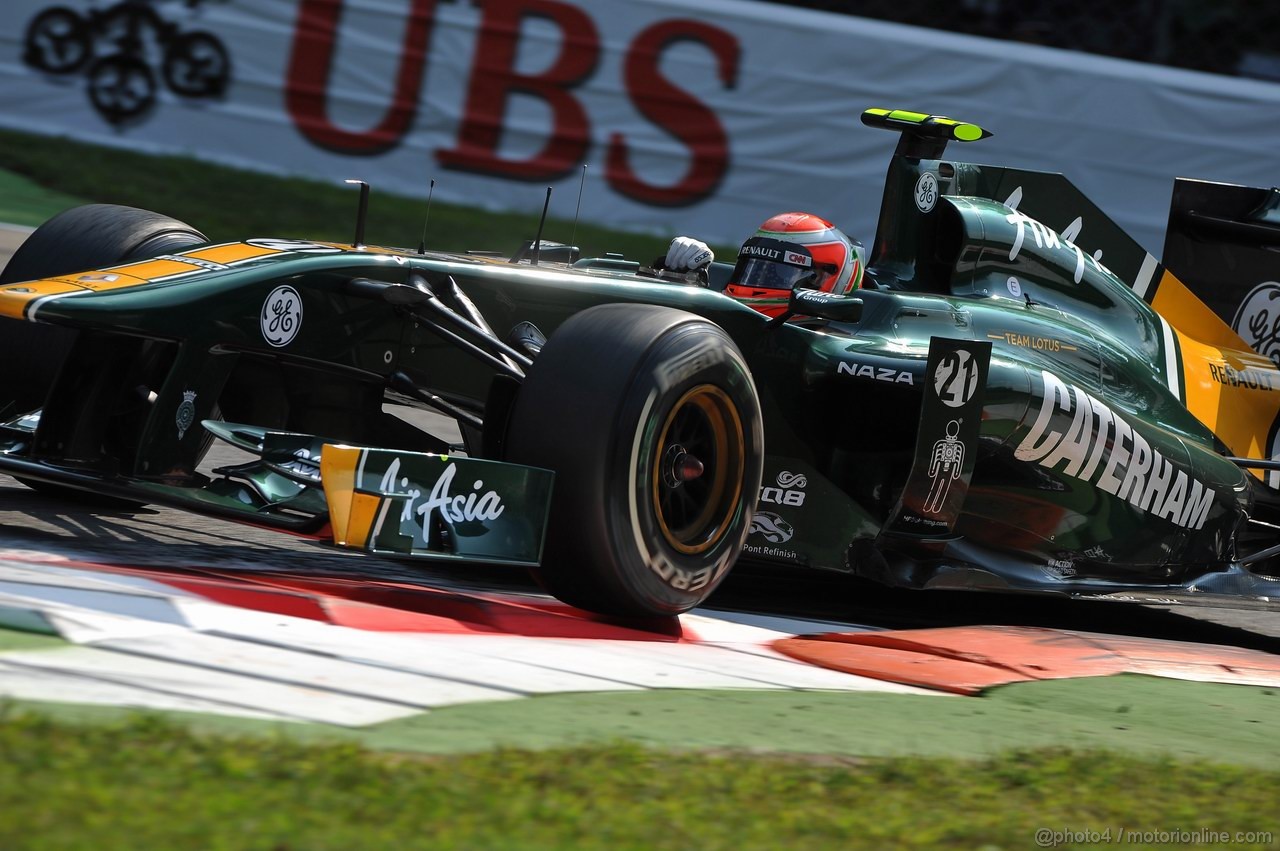 GP ITALIA, 11.09.2011- Gara, Jarno Trulli (ITA), Team Lotus, TL11 